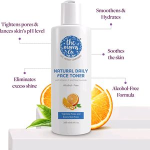 🆕The Moms Co. Natural Daily Vitamin C Face Toner| Alcohol-free l Tighten Pore l Even-Tone-Hydrate Skin - 100ml
