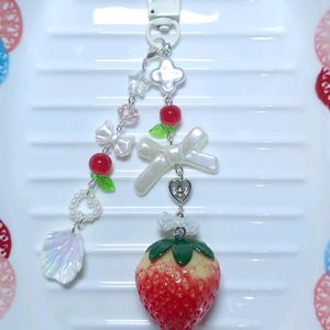 Cute, Unique Strawberry Keychain 🍓