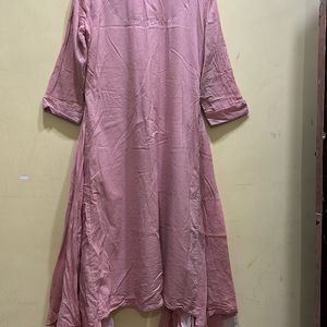 Neerus Peach Kurta Size XXL