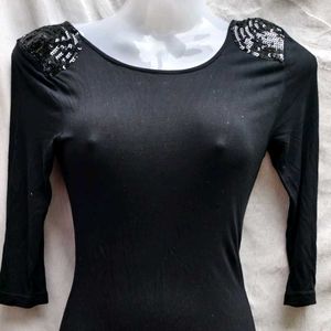 BLACK SEQUIN BODYCON FOR WOMEN