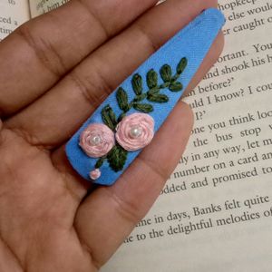 Embroidery Hair Clips