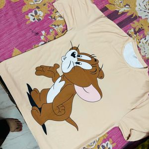 Tom And Jerry Oversized Tshirt