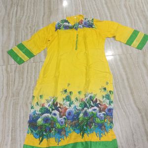 Brand New Yellow Kurti 46 Size For Girls