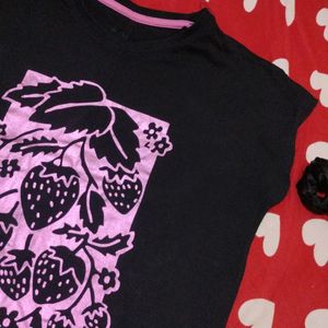 Strawberry Shinning Zudio Tshirt