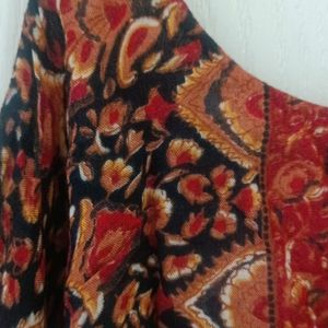 Rust Multicolour tunic