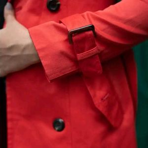 Bold Red Trench Coat