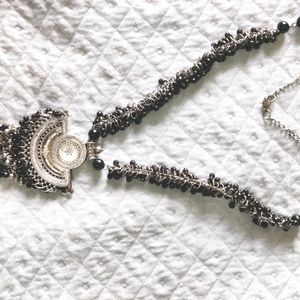 Oxidised Silver Neckpiece