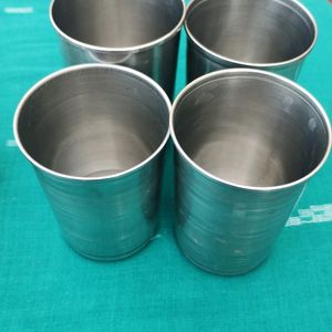 Double Wall Steel Cups 4nos