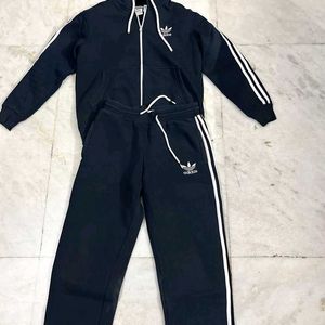 ADIDAS ORIGINALS NAVY BLUE 3 STRIPES TRACKSUIT