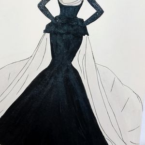 Fashion Illustration inspired Tammah Bhatia's