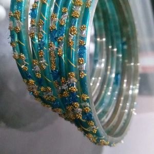 Beautiful Blue Bangles