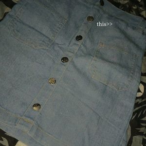 !Denim Skirt For Casual Dressing