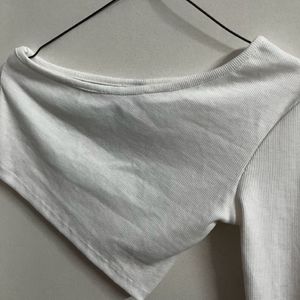 One Shoulder Crop Top