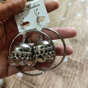 Silver Jhumka