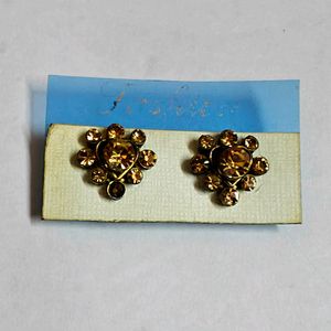 Heart Studs With Stones