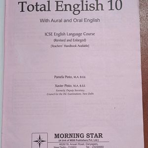 ICSE English Language With Aural And Oral