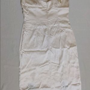 A Cream Bodycon Dress