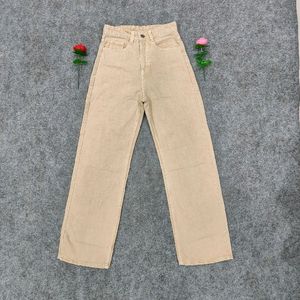 Brown And Biege Vivda Jeans