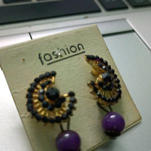 Beautiful  Stone Studded Earring With Embellished