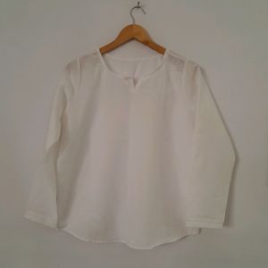 White Casual Top (Women's)