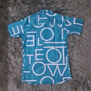 Cyan Shirt (Both sides printed