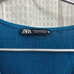 zara blue dress