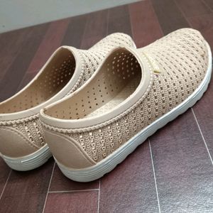 Women Peach Casual Sport Shoes