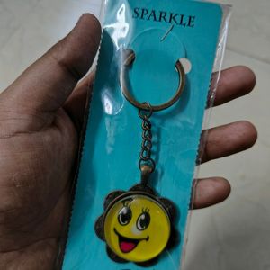 Keychain | New & Unused | Smiley | Small