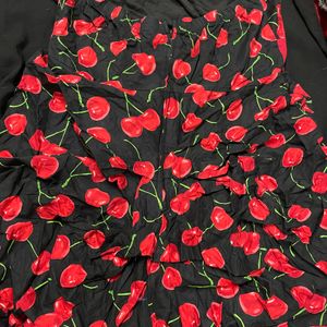 Vintage Halter Neck Cherry 🍒print Dress