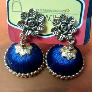 Silkthread Jhumkas