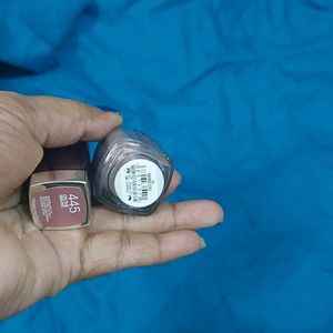 Combo Maybelline Lipstick Mauve 445 + Nail Polish