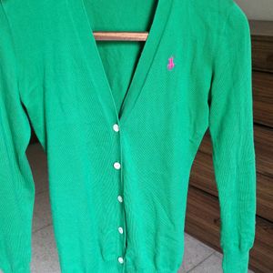 Ralph Lauren Cardigan Polo Sweater