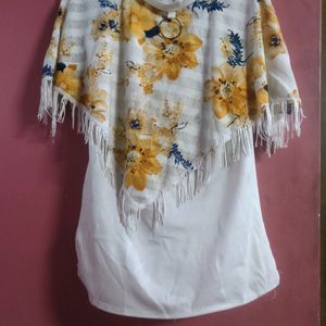 Women Rayon Top In Poncho Style...