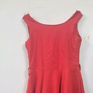 Red Flared Dress