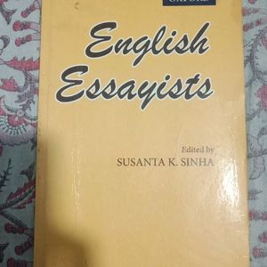 English Essayists , Edited By, Susant K. Sinha