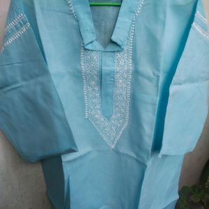 Traditional Bangali Kurta Chikenkari