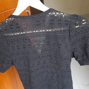 Women~black Lace Top