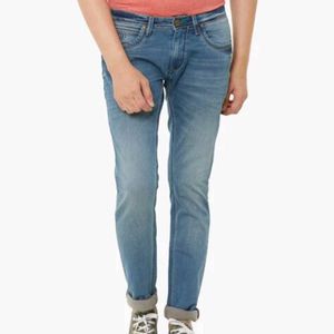 SIN Men Mid-Wash Skinny Fit Jeans