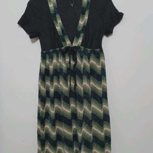 Winter Velvet Woolen Dress