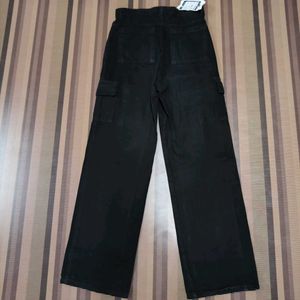 DG-34 Size-28  Cargo Straight Women Denim Jeans