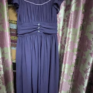 A Beautiful Purple Knee Length Dress