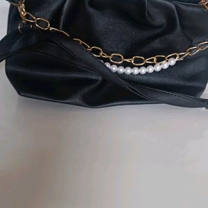 Black Fancy Sling Bag