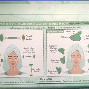 Face Sculpting Jade Roller and Gua Sha Set