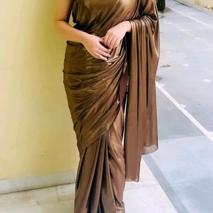 Solid Saree For Girls