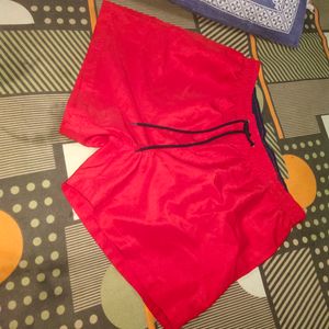 Women Shorts Red