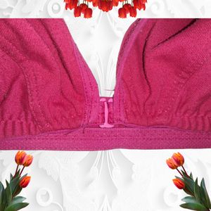 women front open bra  Rose Cotton XXL