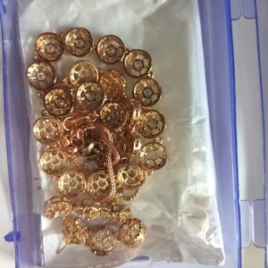 American Diamond Rose Gold Jewellery Set