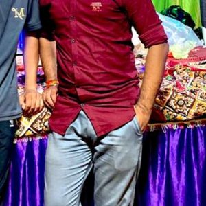 Burgundy Colour Formal Shirt