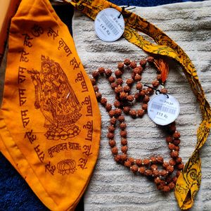 Panchmukhi Rudraksh Mala With Gomukhi Jap Potali