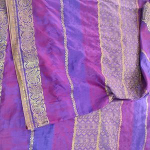 Purple Silk Saree